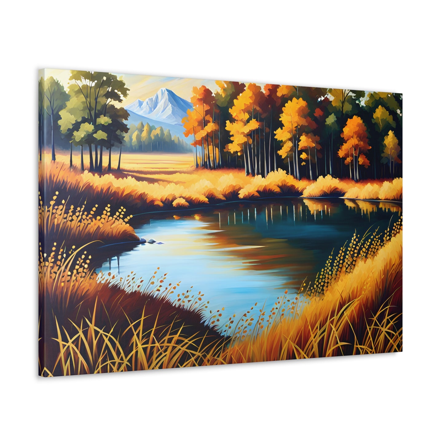 Whispers of Fall: Classic Oil Painting Wall Décor