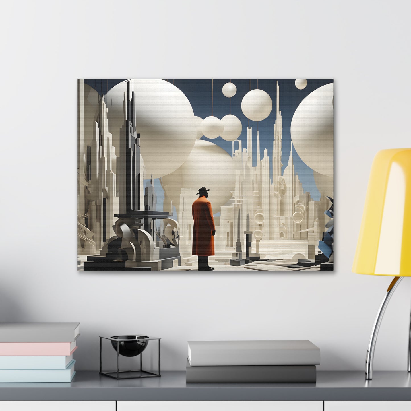 Cityscape Reverie: Vibrant Wall Décor