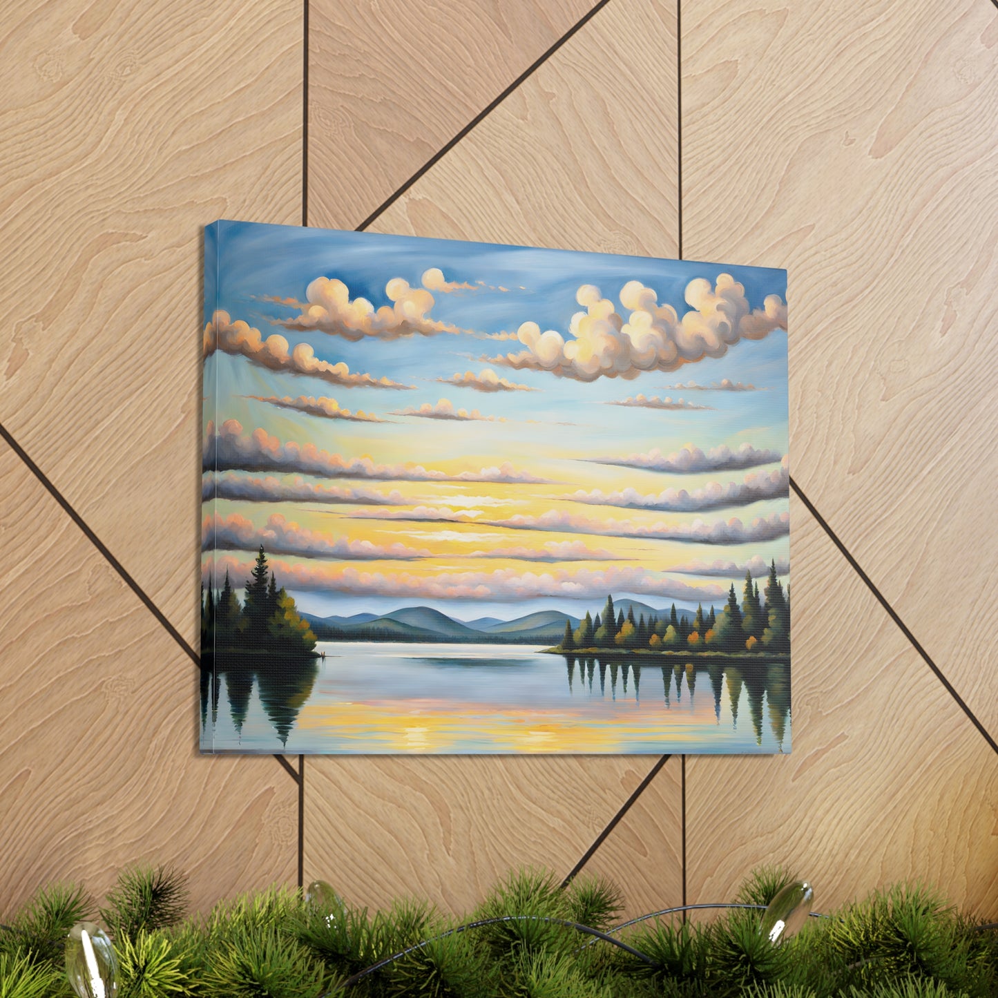 Sunset Ridge: Classic Oil Painting Wall Décor