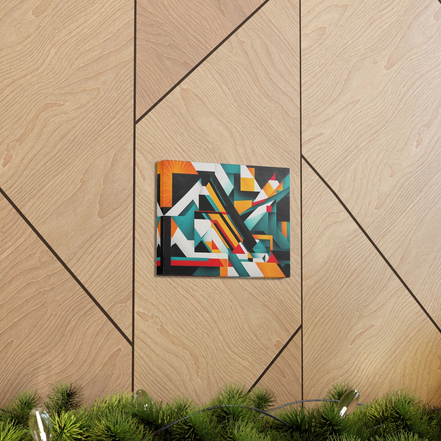 Crystal Pathways: Abstract Wall Décor