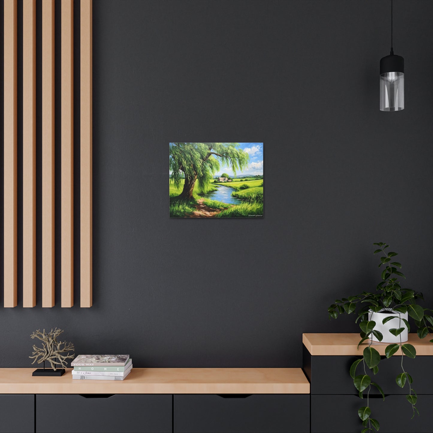 Peaceful Range: Classic Oil Painting Wall Décor