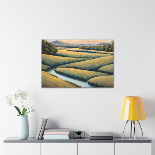 Valley Winds: Classic Oil Painting Wall Décor