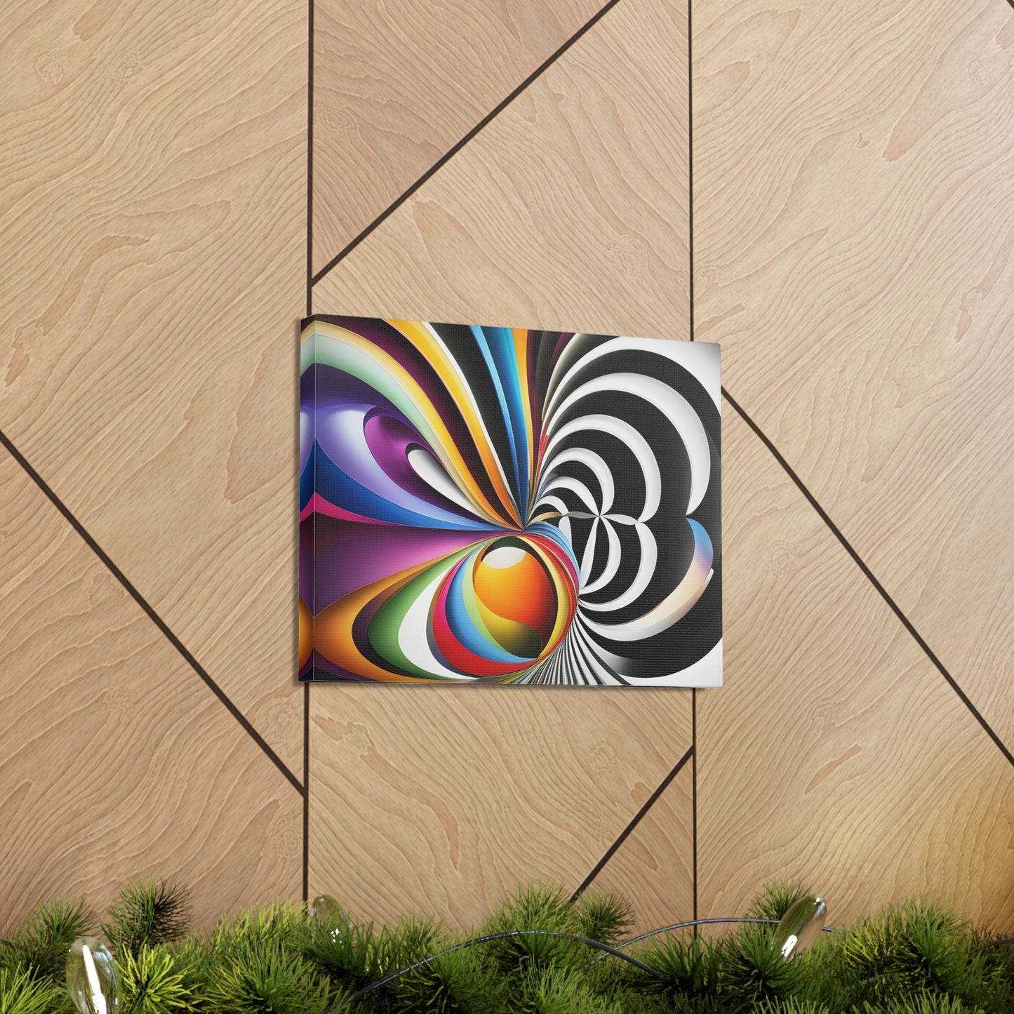 Eclipsed Serenity: Abstract Wall Décor