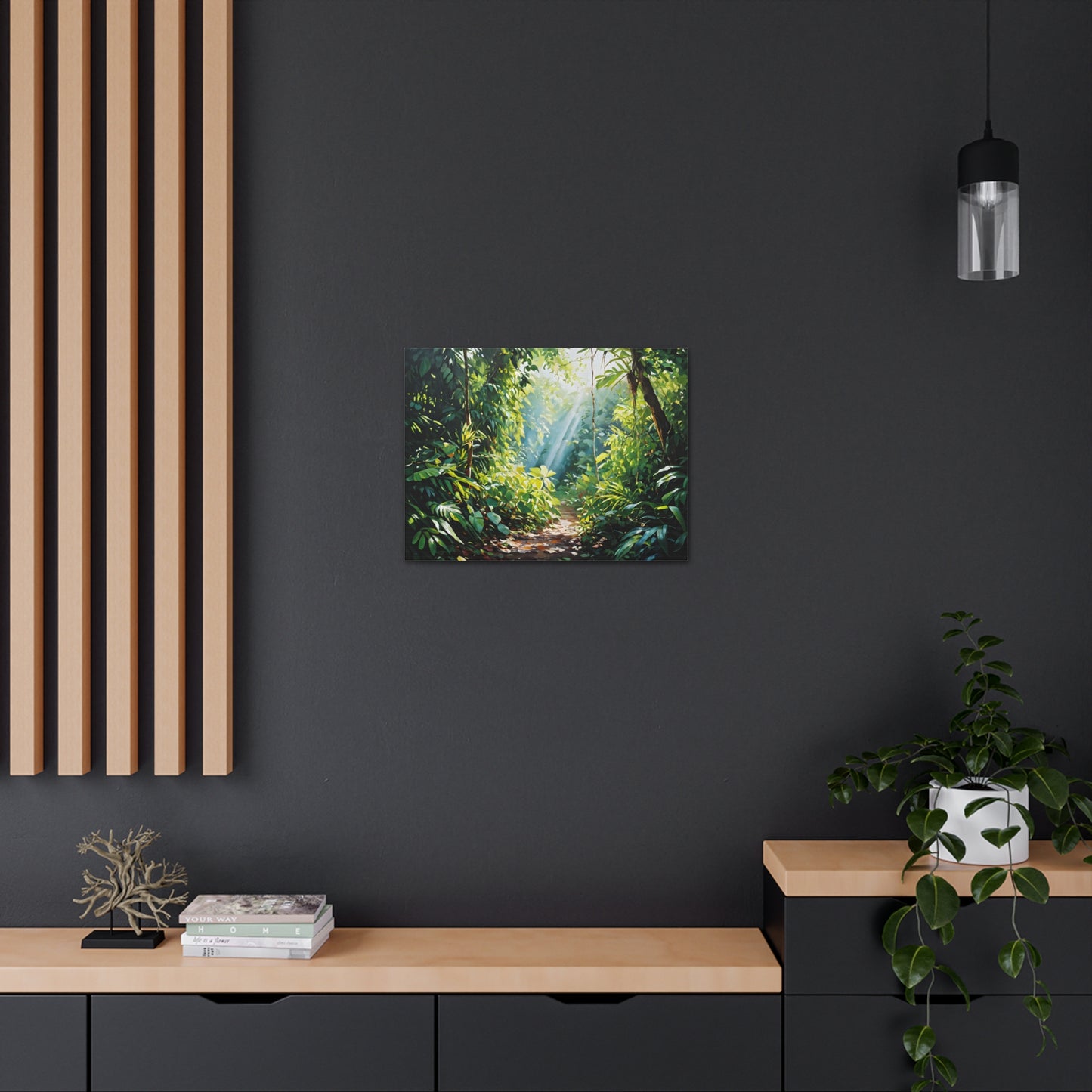 Lush Foliage: Classic Oil Painting Wall Décor