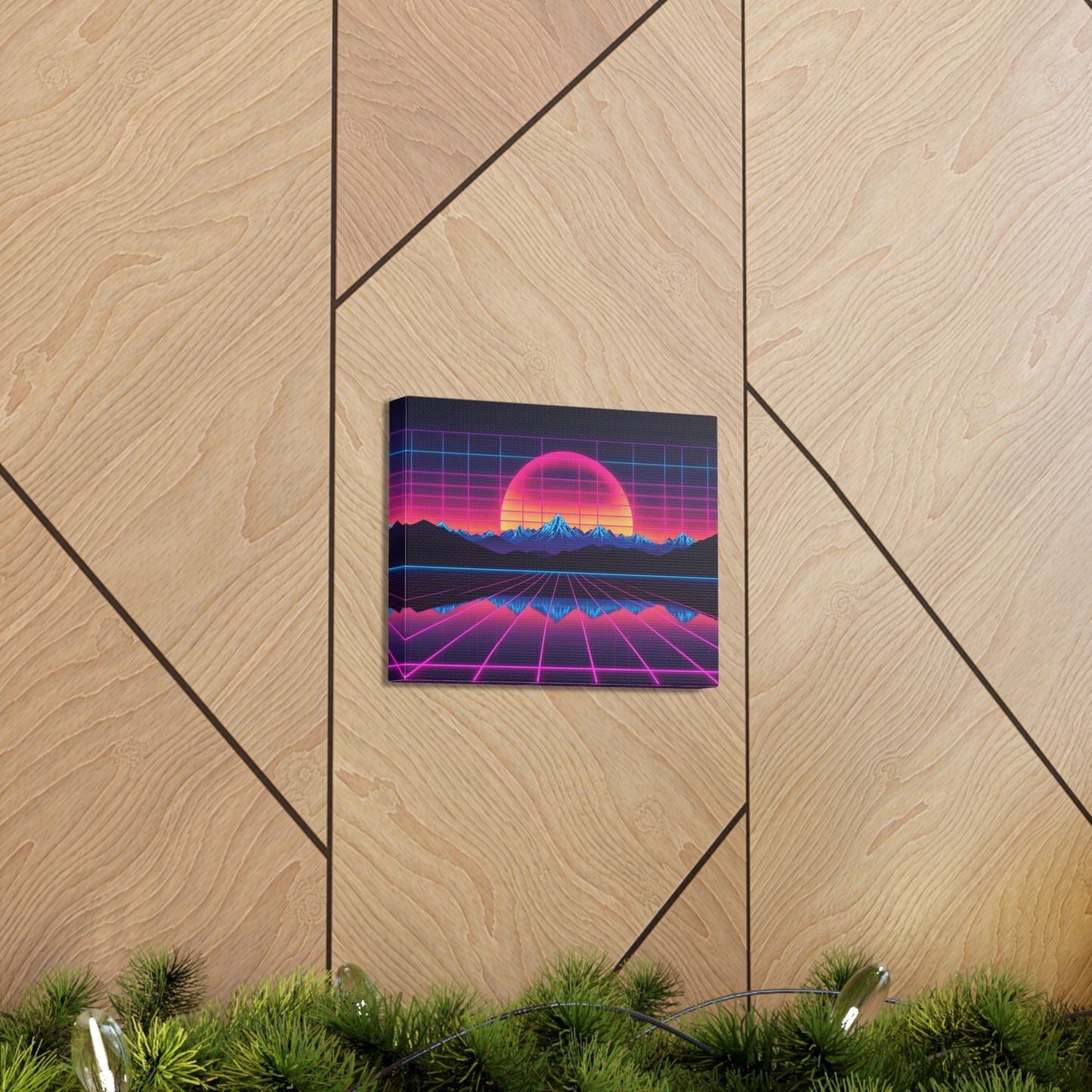 Nostalgic Radiance: Outrun Wall Décor