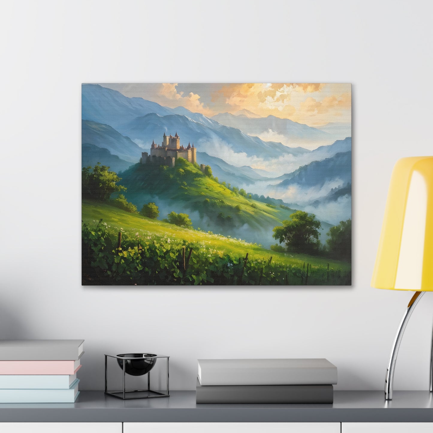 Mountain’s Heart: Classic Oil Painting Wall Décor