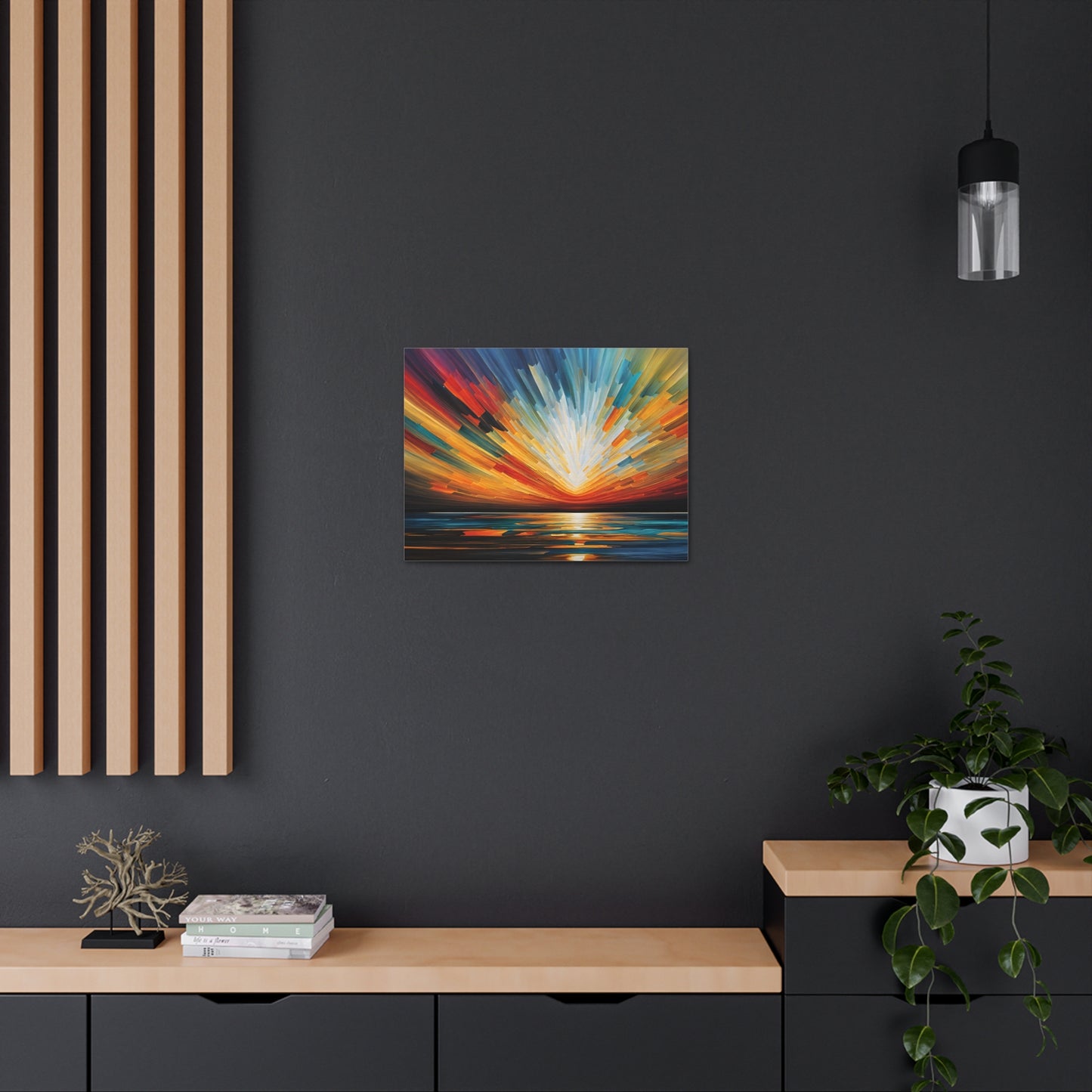 Solar Stream: Abstract Wall Décor