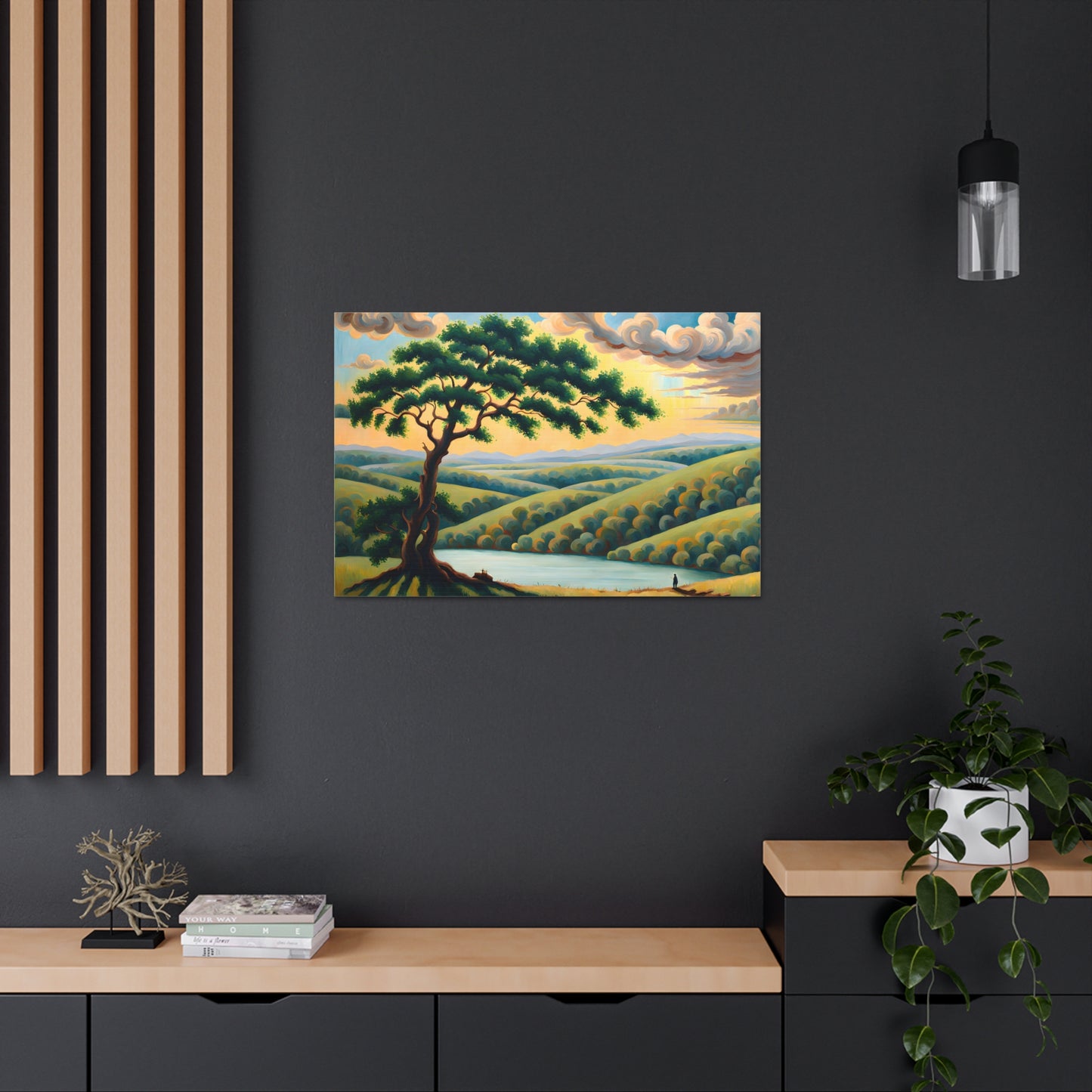 Pine Valley: Classic Oil Painting Wall Décor