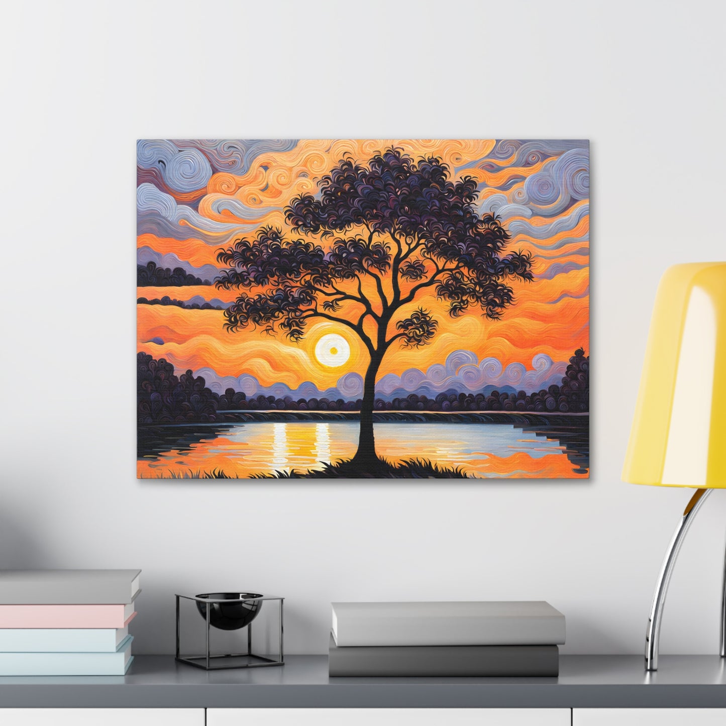 Soft Sky: Classic Oil Painting Wall Décor