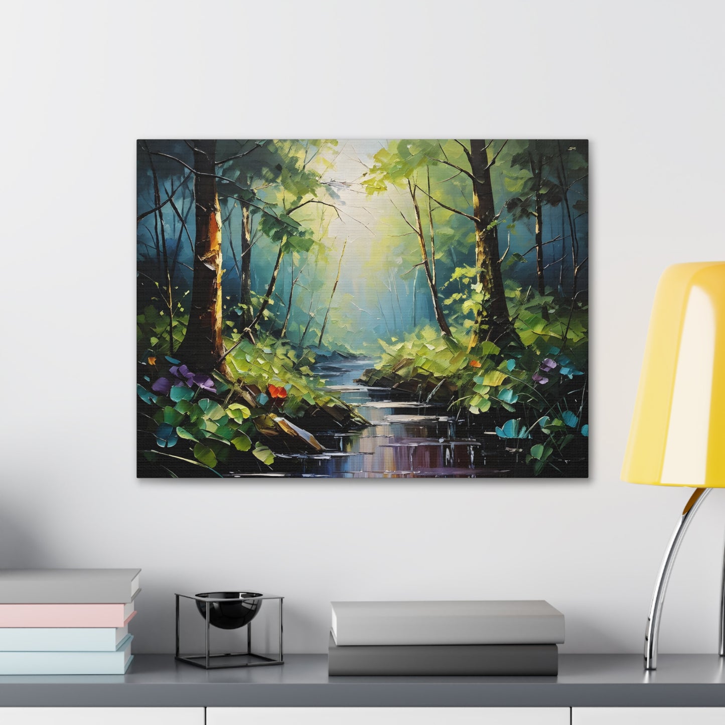 Verdant Glade: Classic Oil Painting Wall Décor