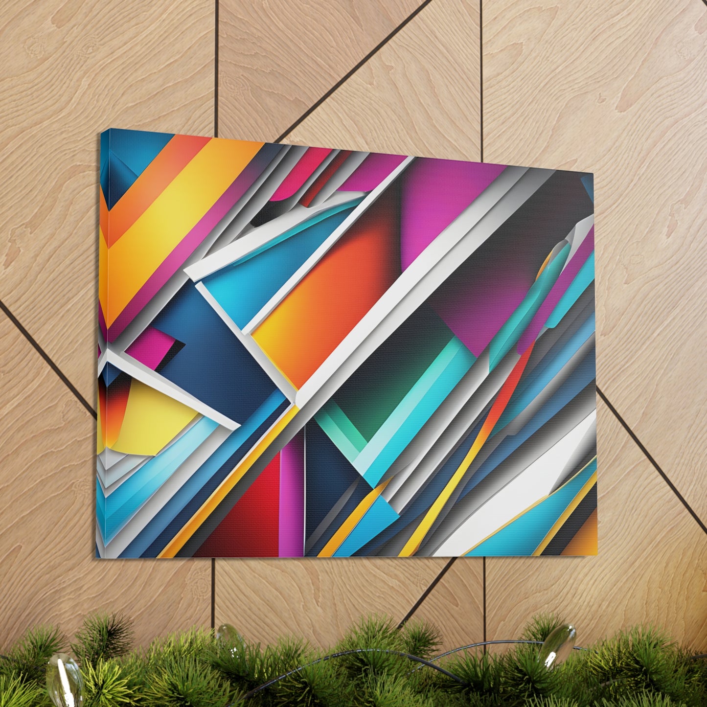 Prismatic Currents: Abstract Wall Décor