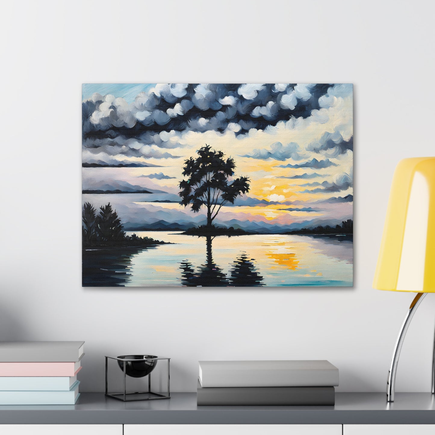 Coastal Glade: Classic Oil Painting Wall Décor