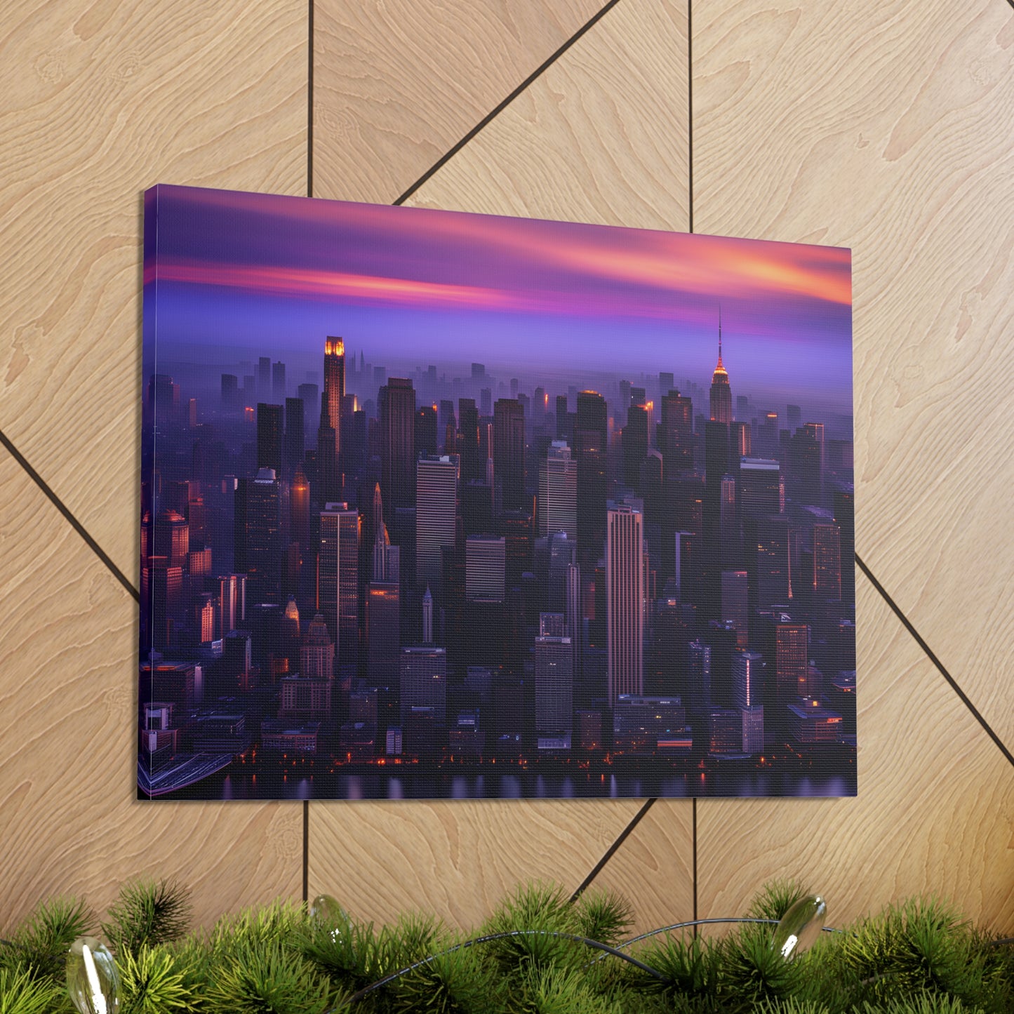 Metropolis Twilight: Cityscape Wall Décor