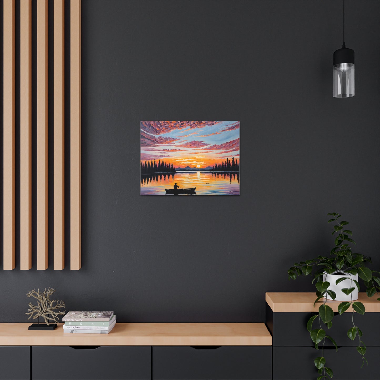 Breeze-Kissed Waters: Classic Oil Painting Wall Décor