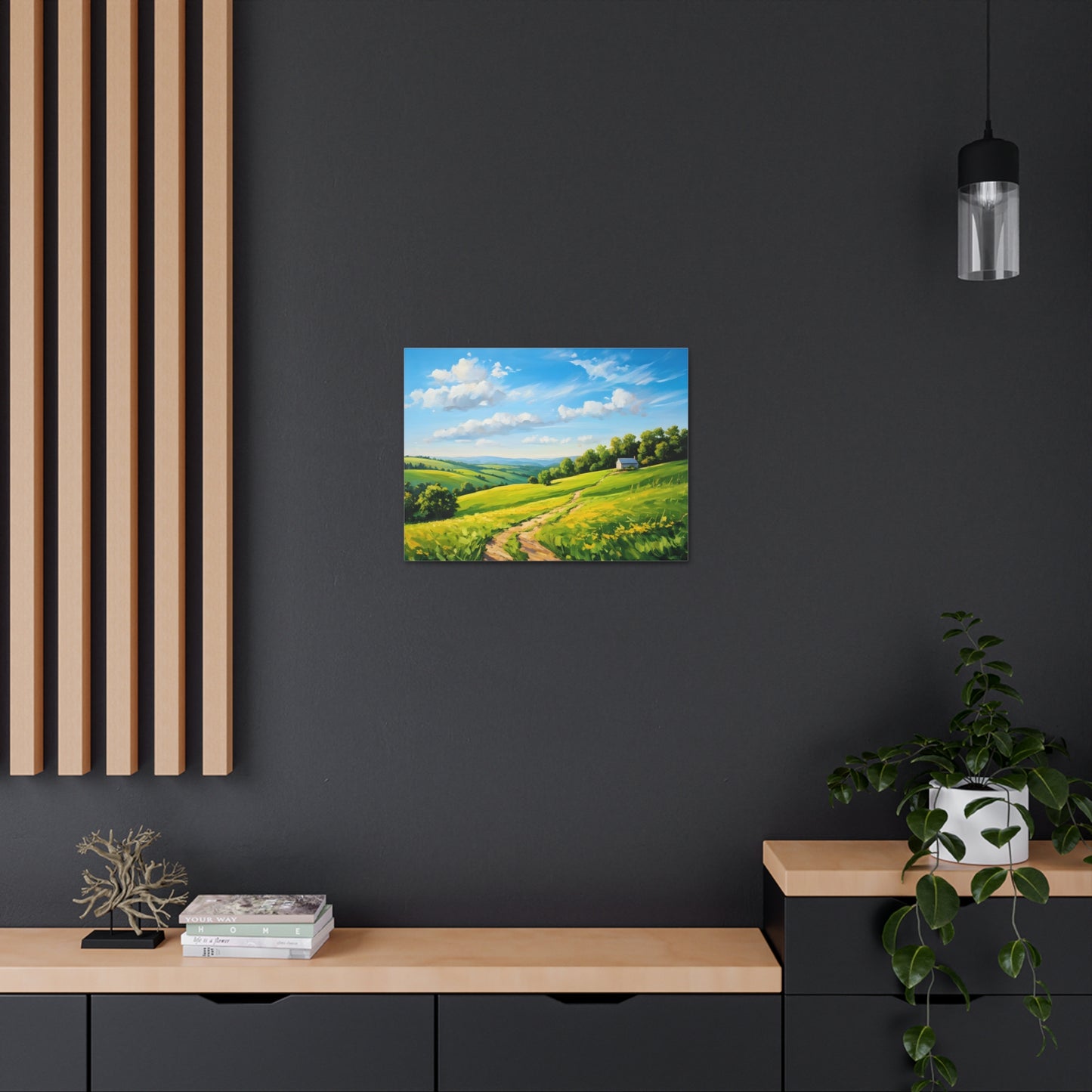 Quiet Landscape: Classic Oil Painting Wall Décor