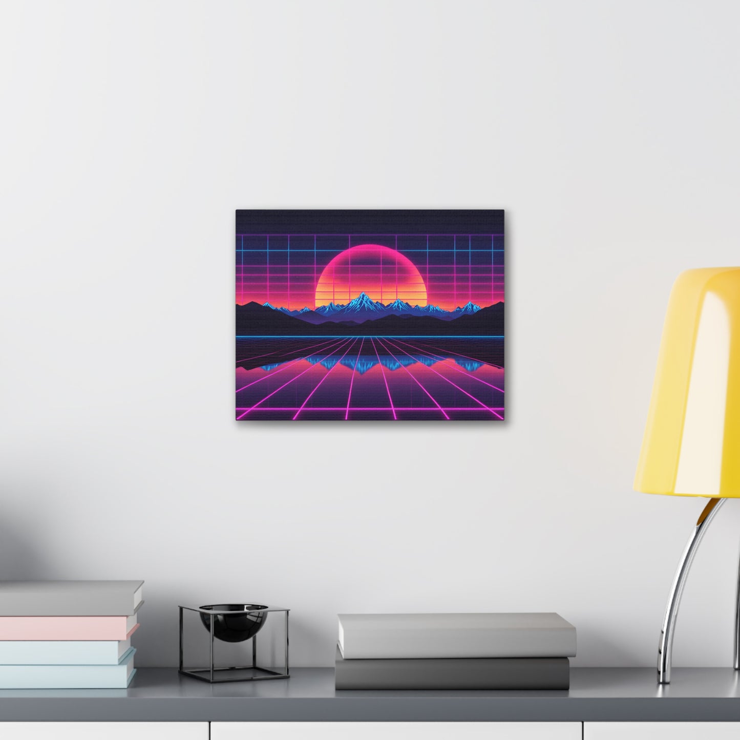 Nostalgic Radiance: Outrun Wall Décor