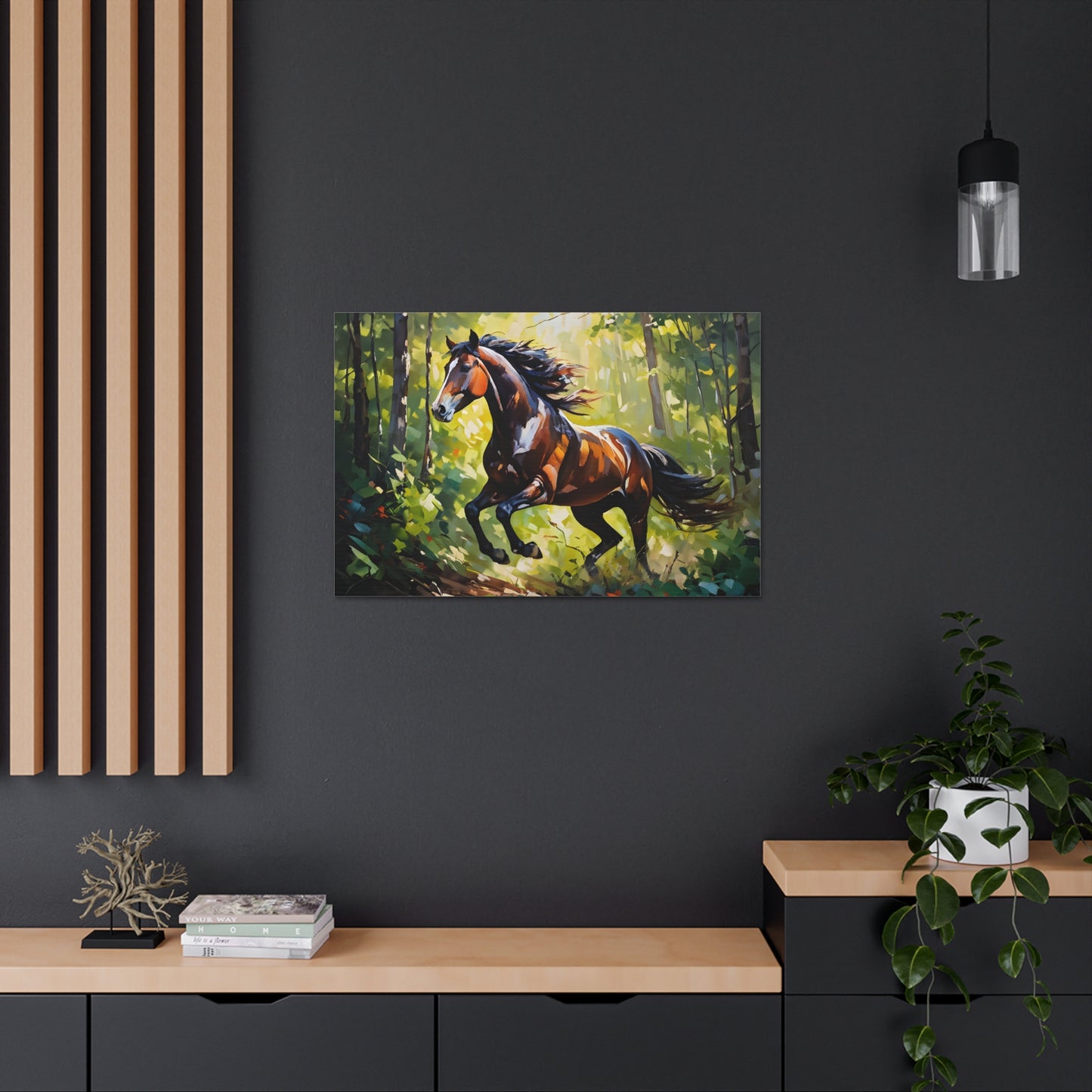 Mountain Serenity: Classic Oil Painting Wall Décor