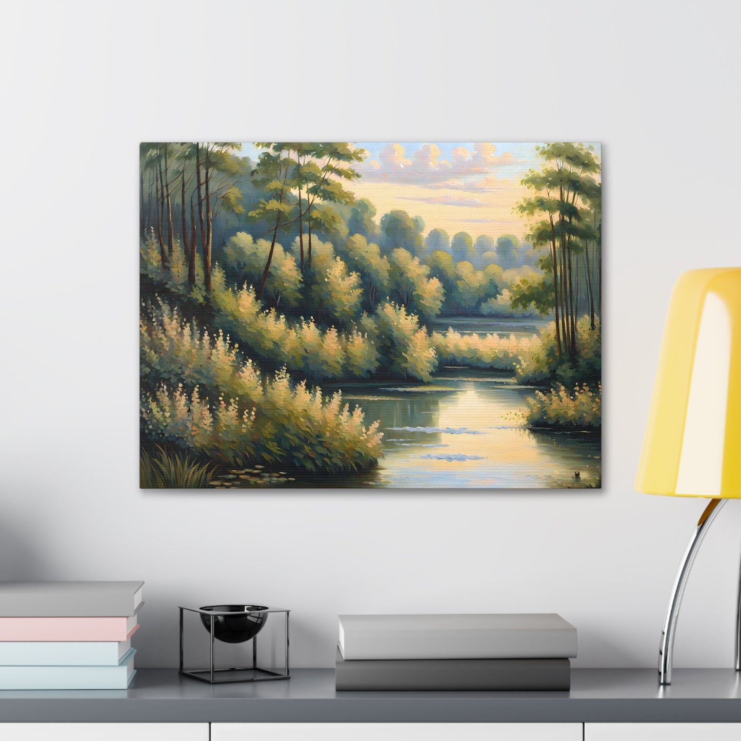 Mystic River: Classic Oil Painting Wall Décor