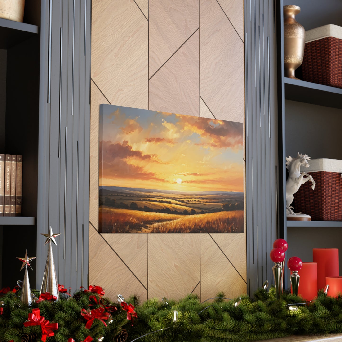 Radiant Horizon: Classic Oil Painting Wall Décor