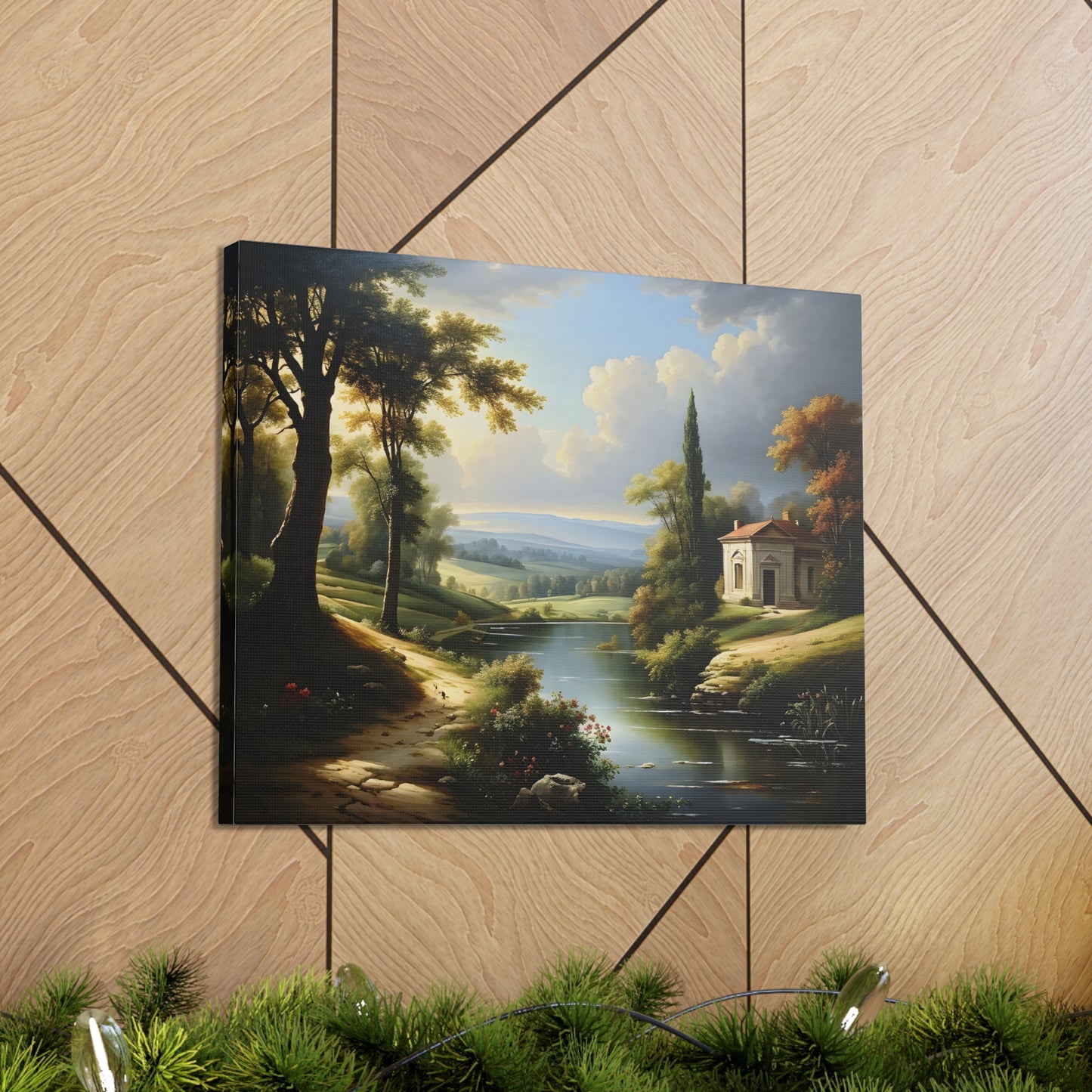 Prairie Solitude: Classic Oil Painting Wall Décor