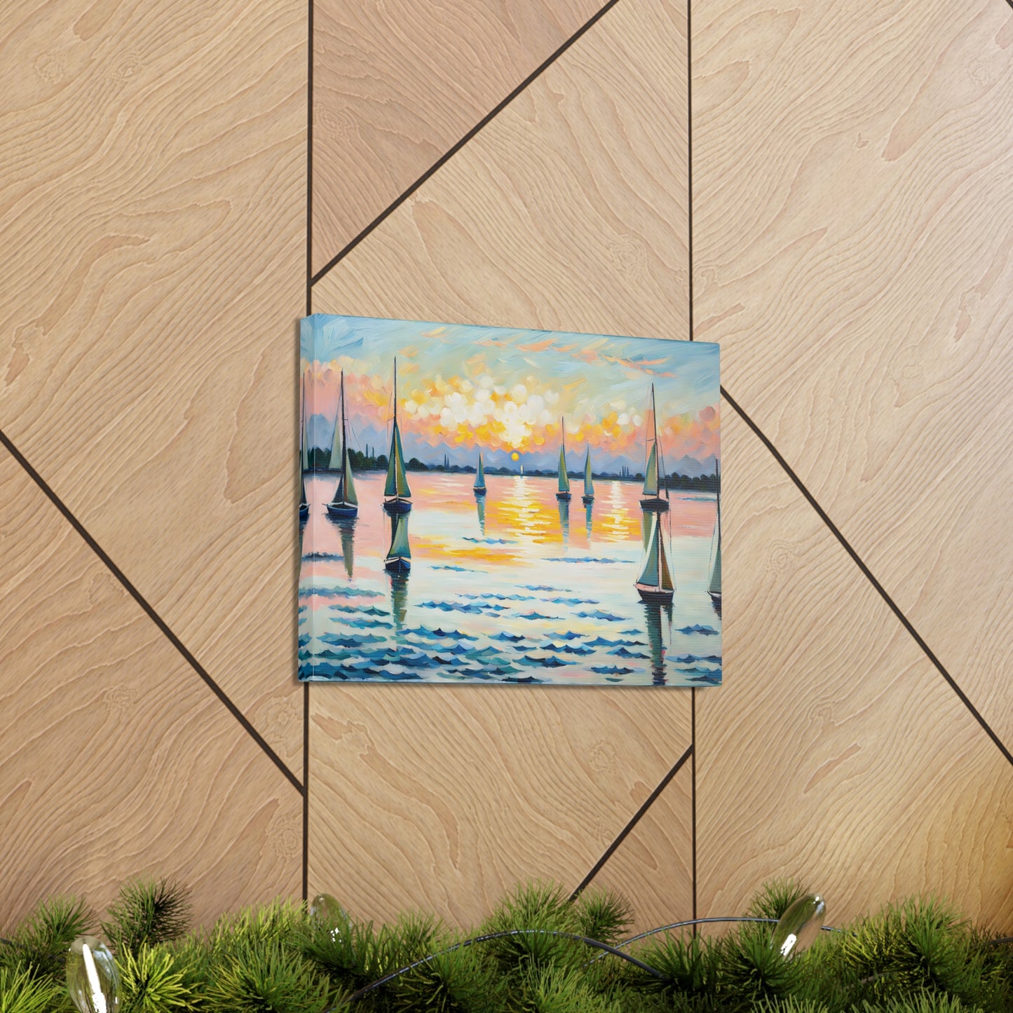 Serene Waters: Classic Oil Painting Wall Décor