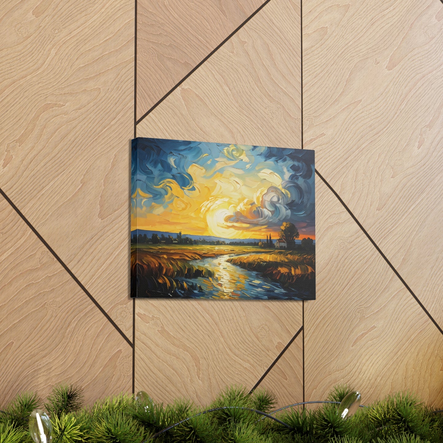 River’s Bend: Classic Oil Painting Wall Décor