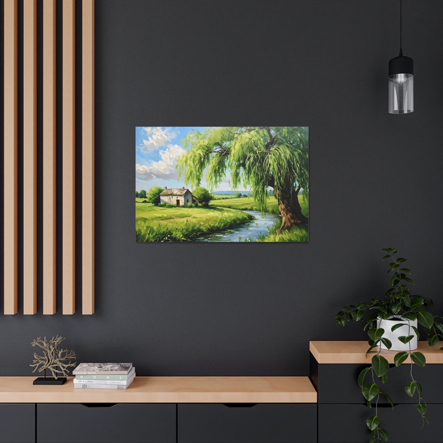 Peaceful Haven: Classic Oil Painting Wall Décor