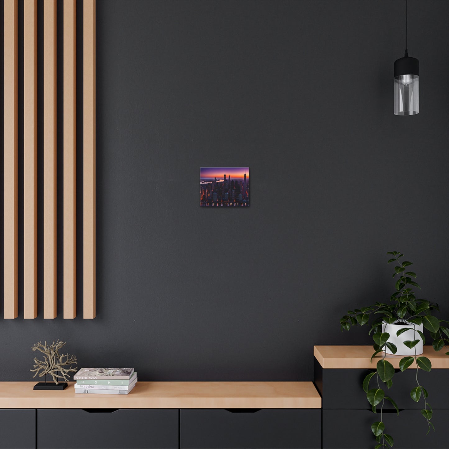 Twilight Radiance: Cityscape Wall Décor