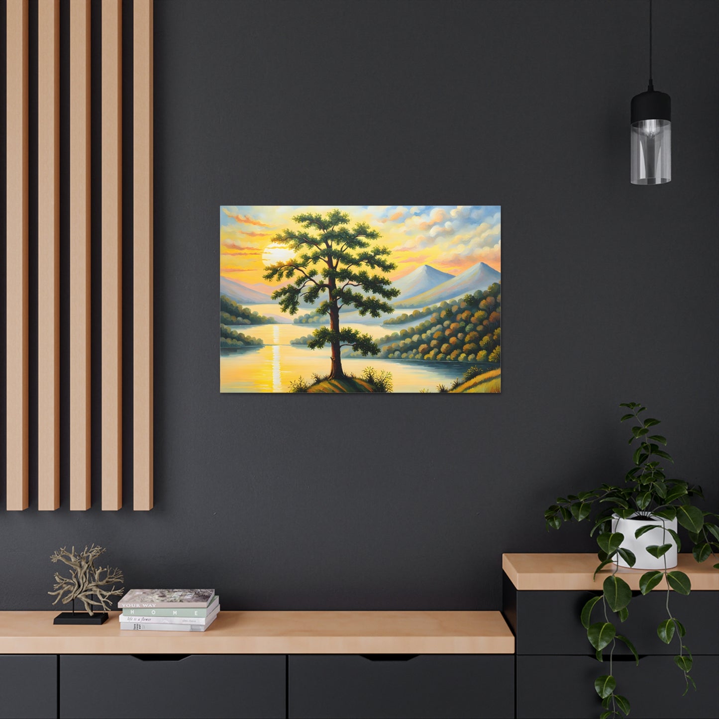 Green Haven: Classic Oil Painting Wall Décor