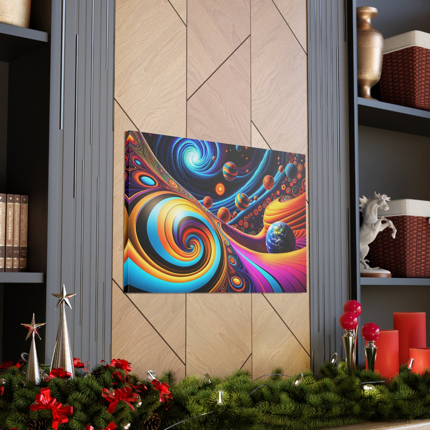 Cosmic Carousel: Psychedelic Wall Décor