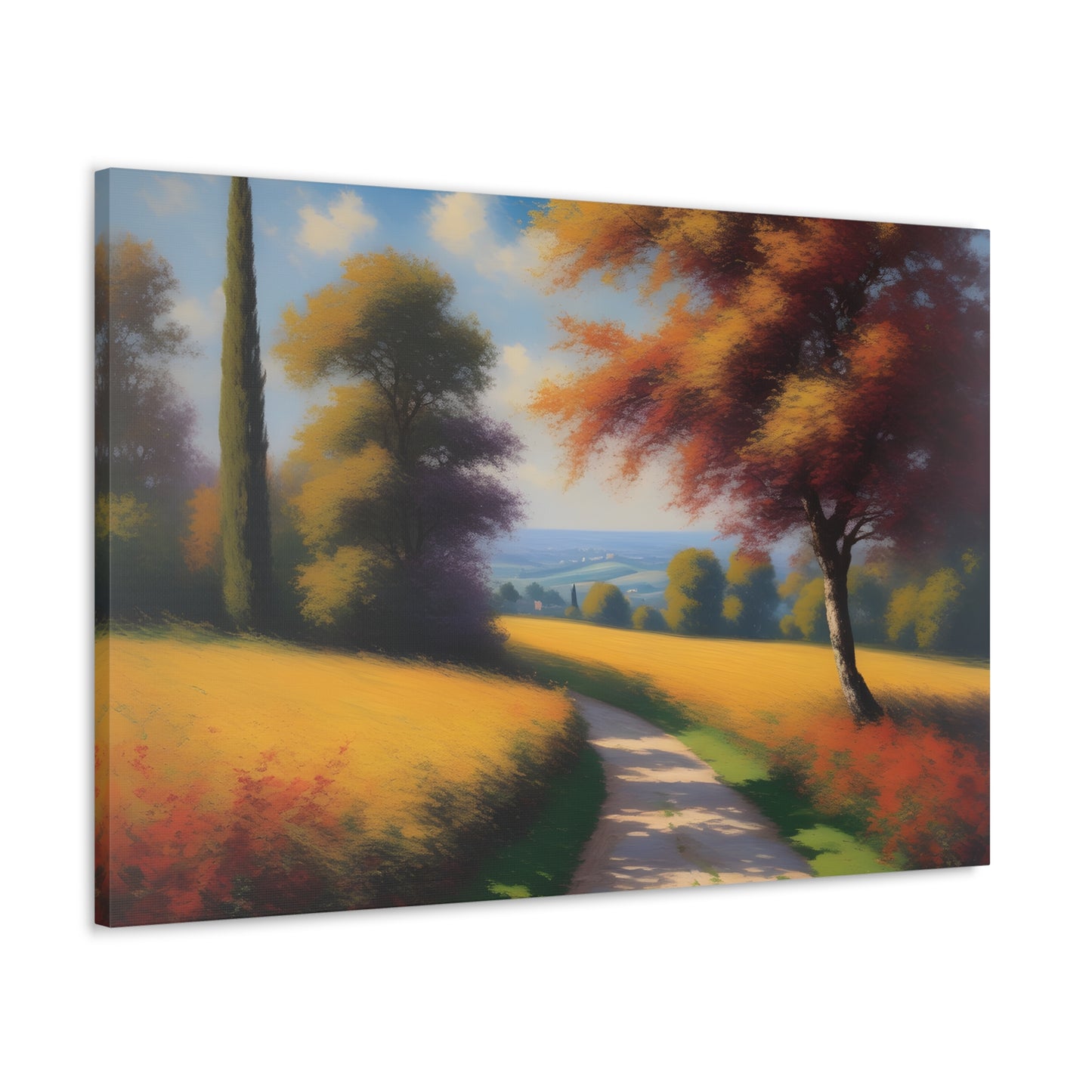 Nature's Pathway: Classic Oil Painting Wall Décor