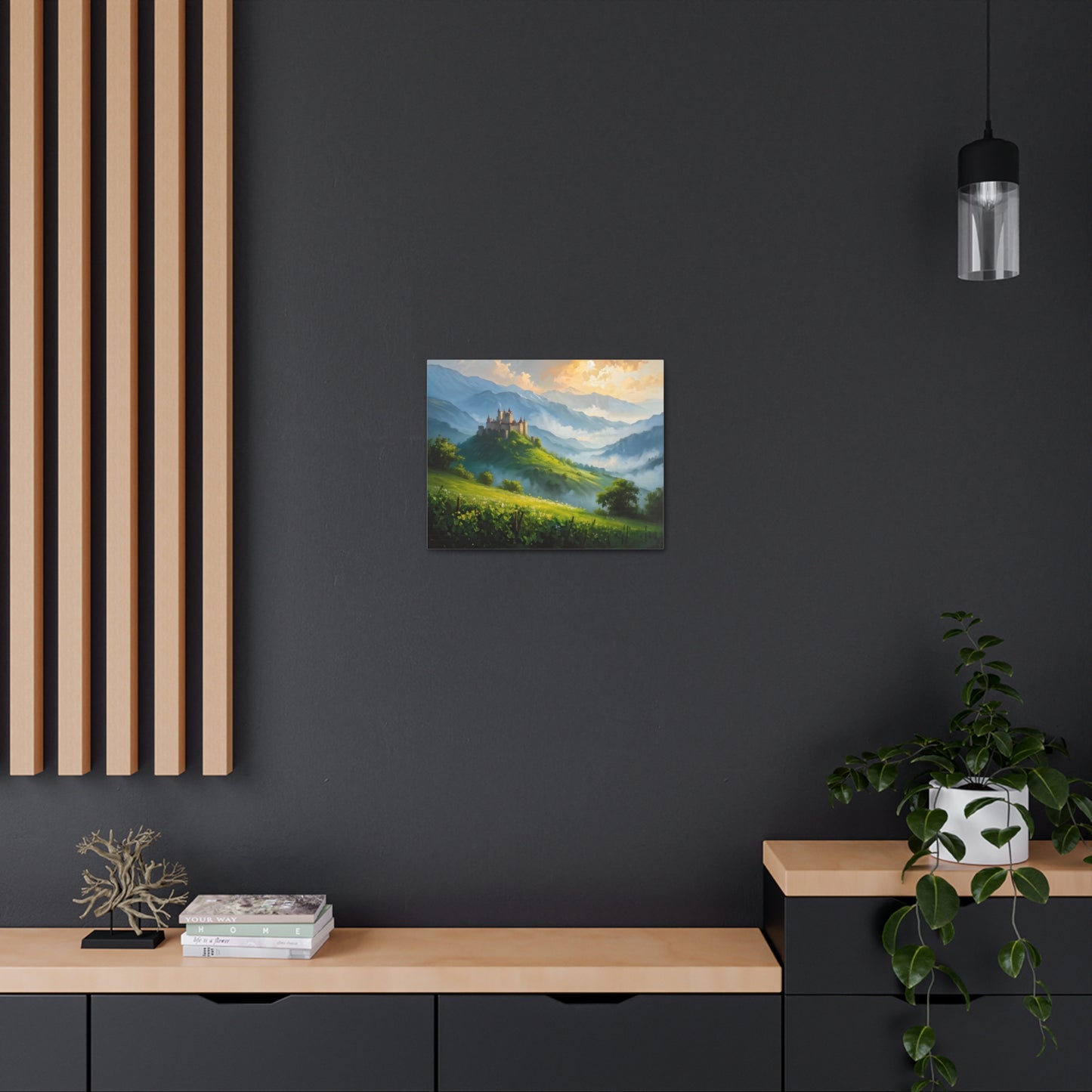 Mountain’s Heart: Classic Oil Painting Wall Décor