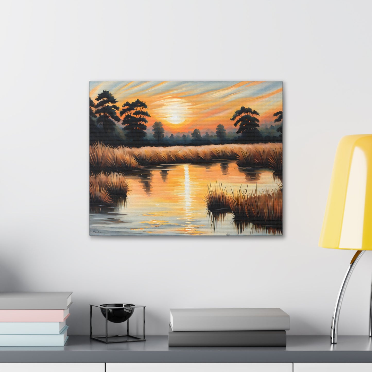 Sunlit Brook: Classic Oil Painting Wall Décor