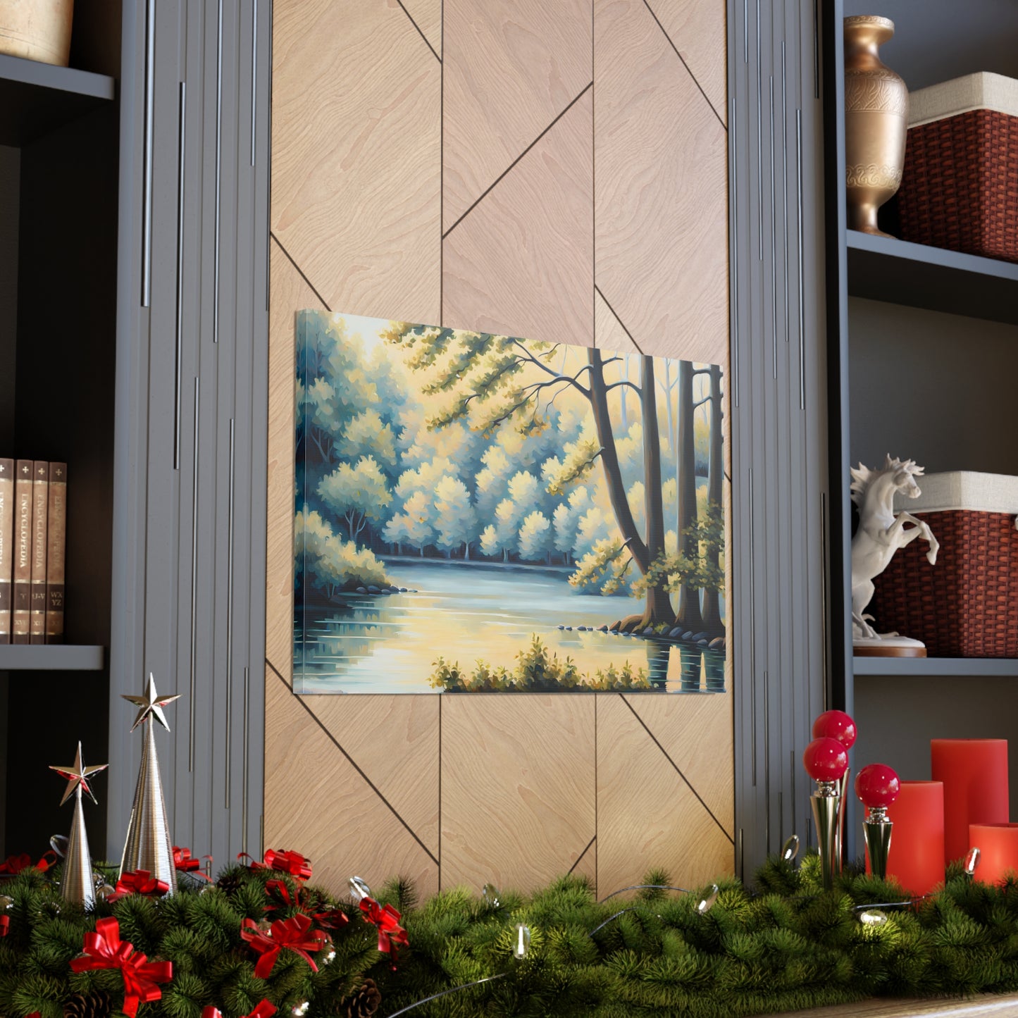 Birch Grove: Classic Oil Painting Wall Décor