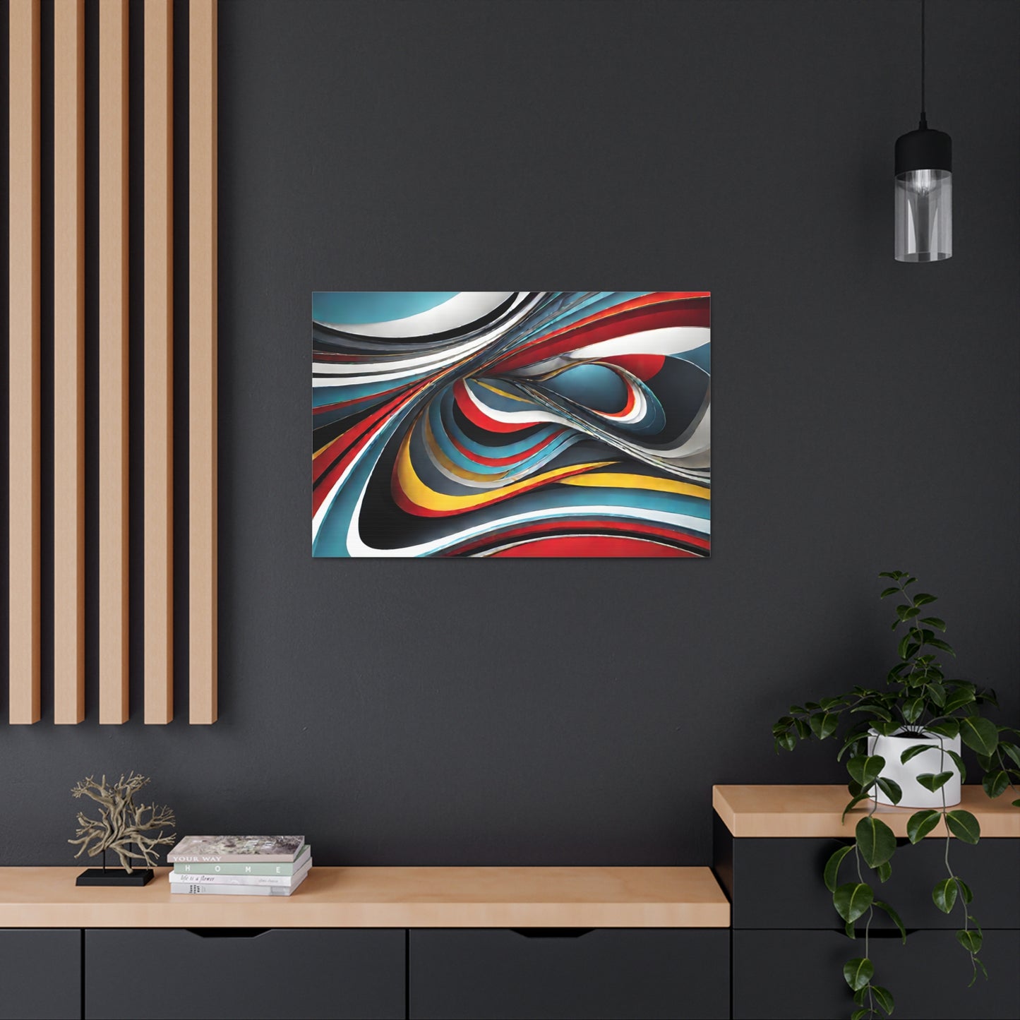 Harmonic Whirl: Abstract Wall Décor