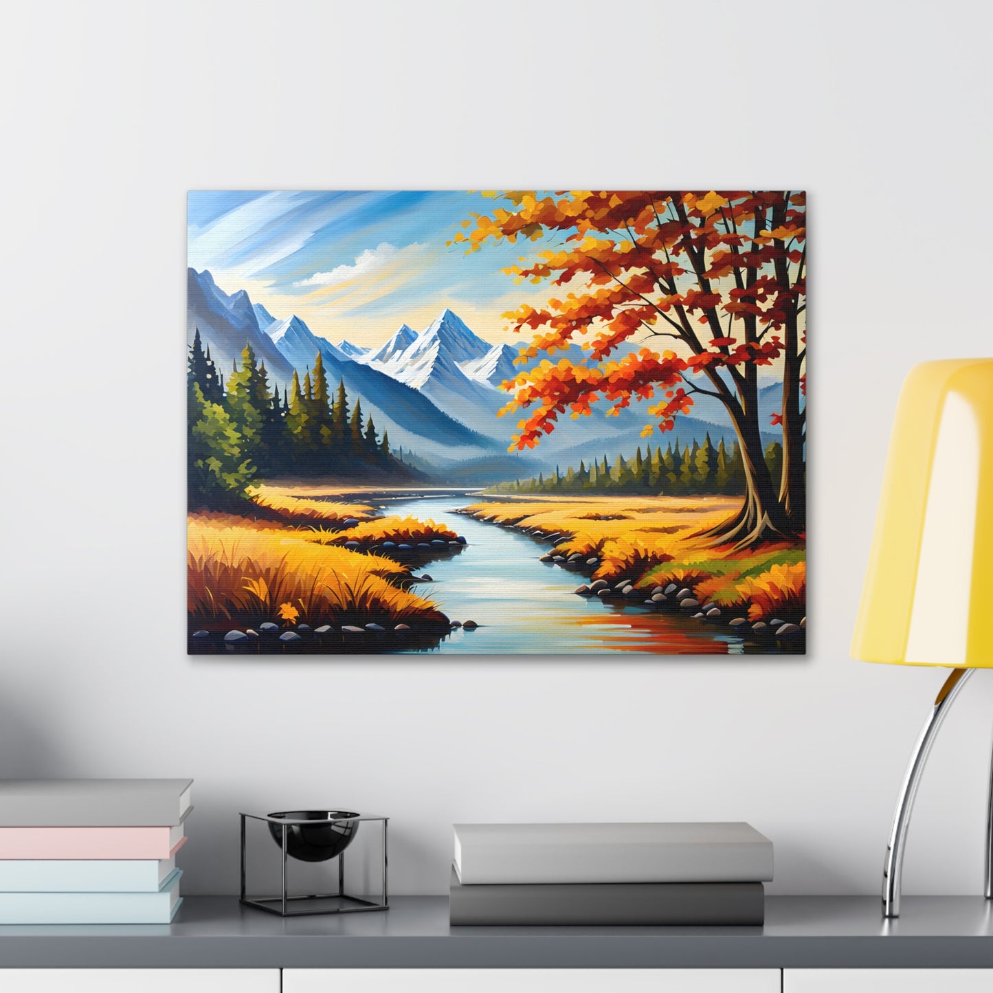 Autumn Canopy: Classic Oil Painting Wall Décor