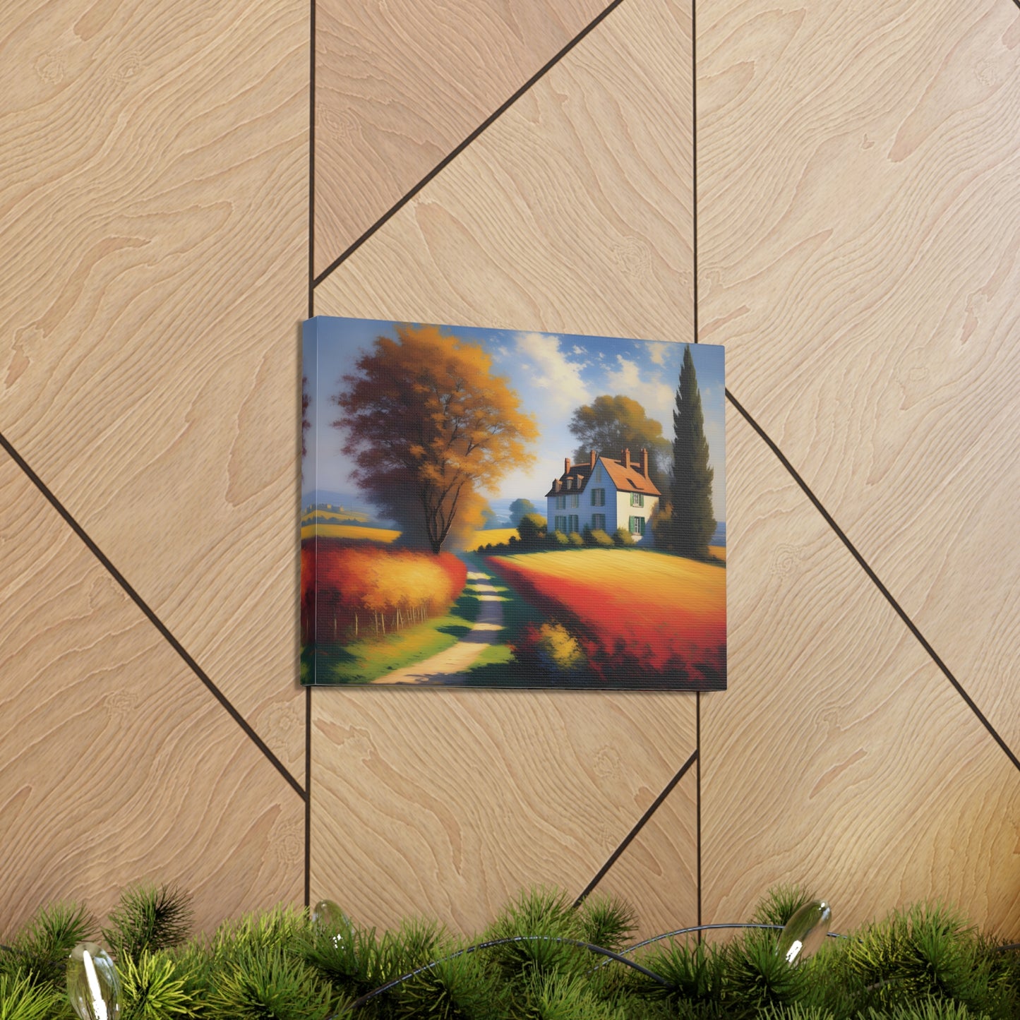 Countryside Charm: Classic Oil Painting Wall Décor