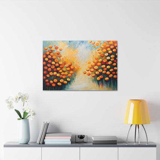 Whispering Garden: Classic Oil Painting Wall Décor