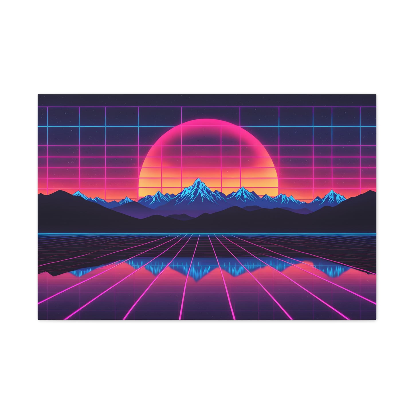 Nostalgic Radiance: Outrun Wall Décor