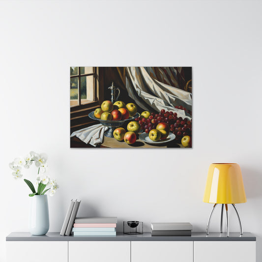 Ripe Platter: Classic Oil Painting Wall Décor