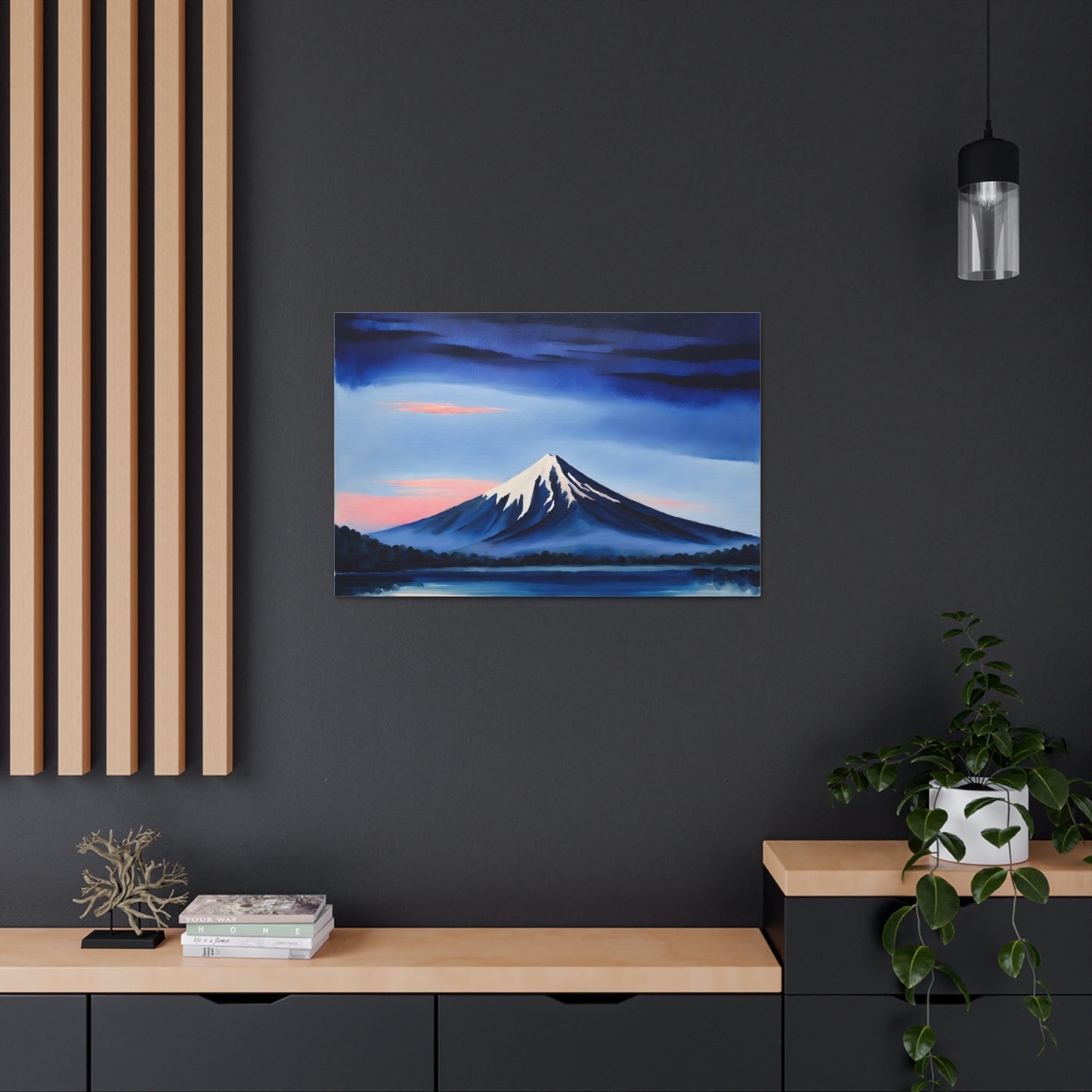 Mountain Stream: Classic Oil Painting Wall Décor