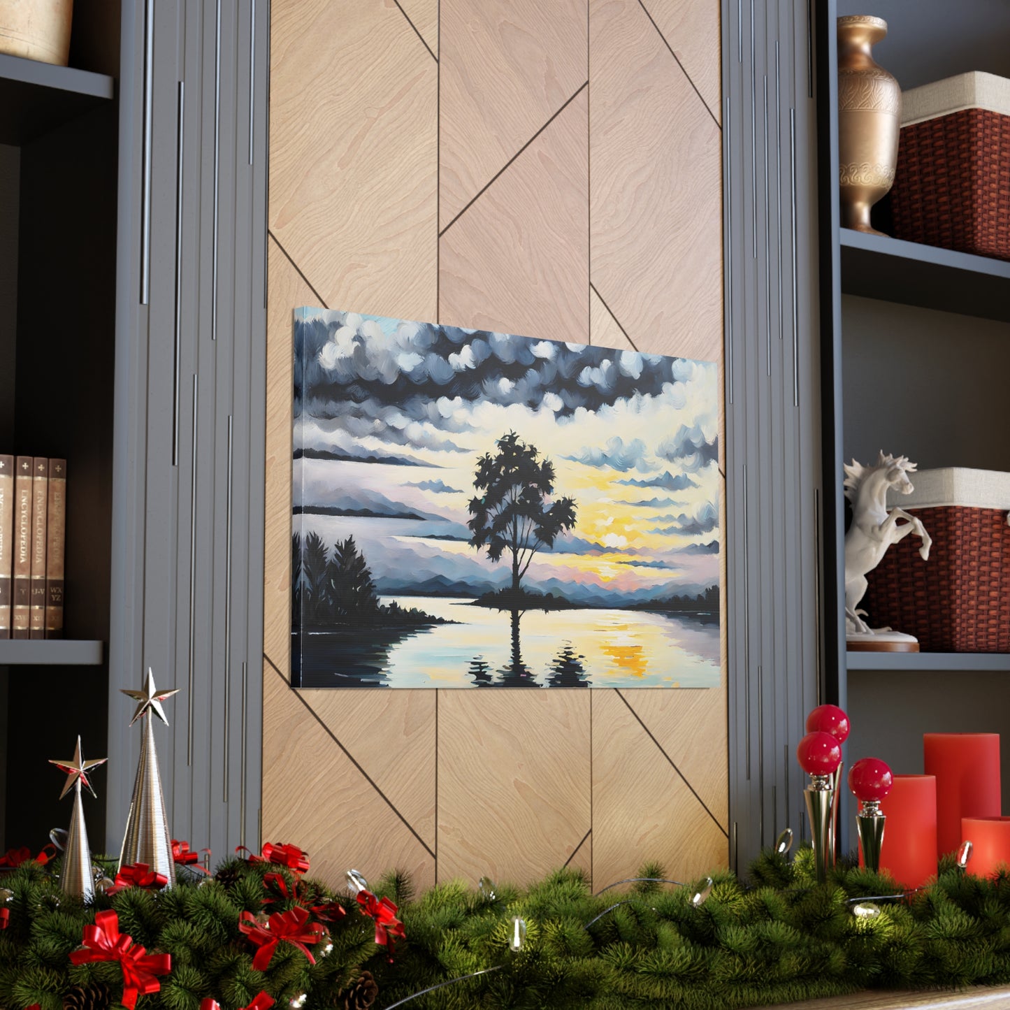 Coastal Glade: Classic Oil Painting Wall Décor