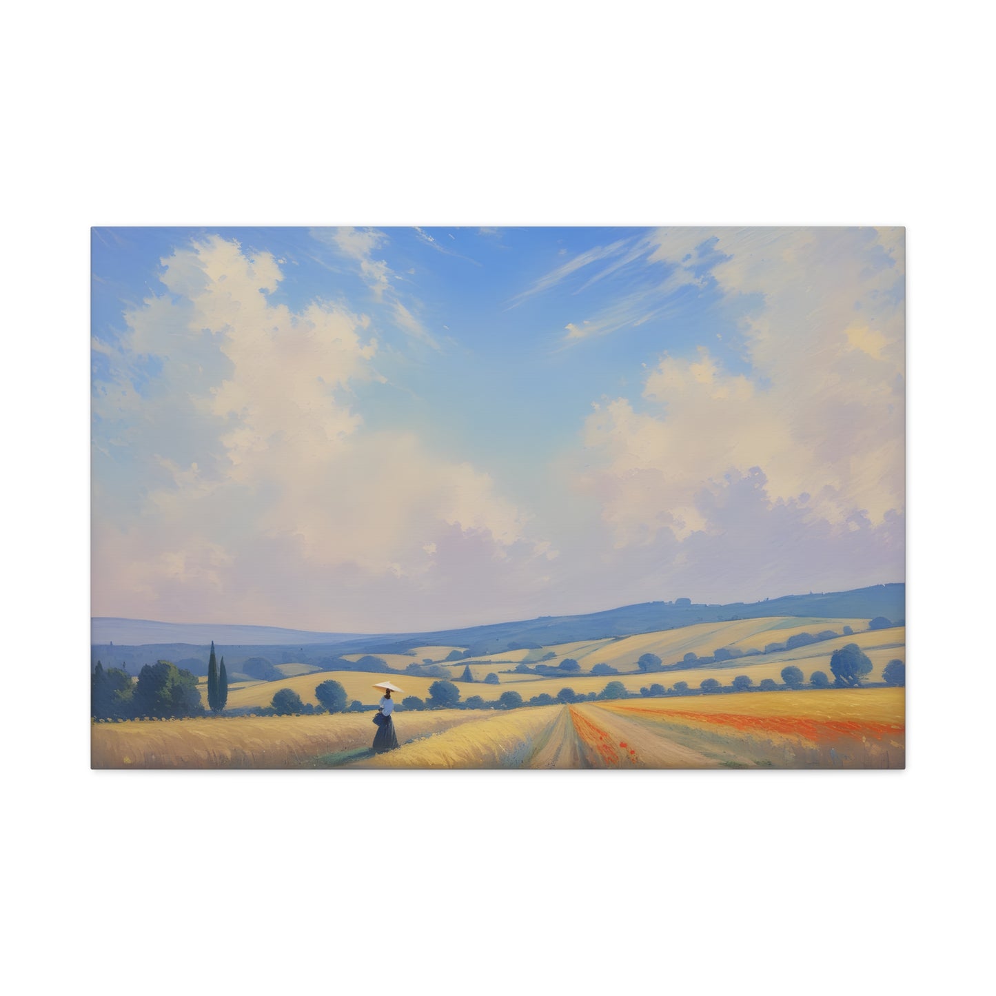 Meadow Melody: Classic Oil Painting Wall Décor