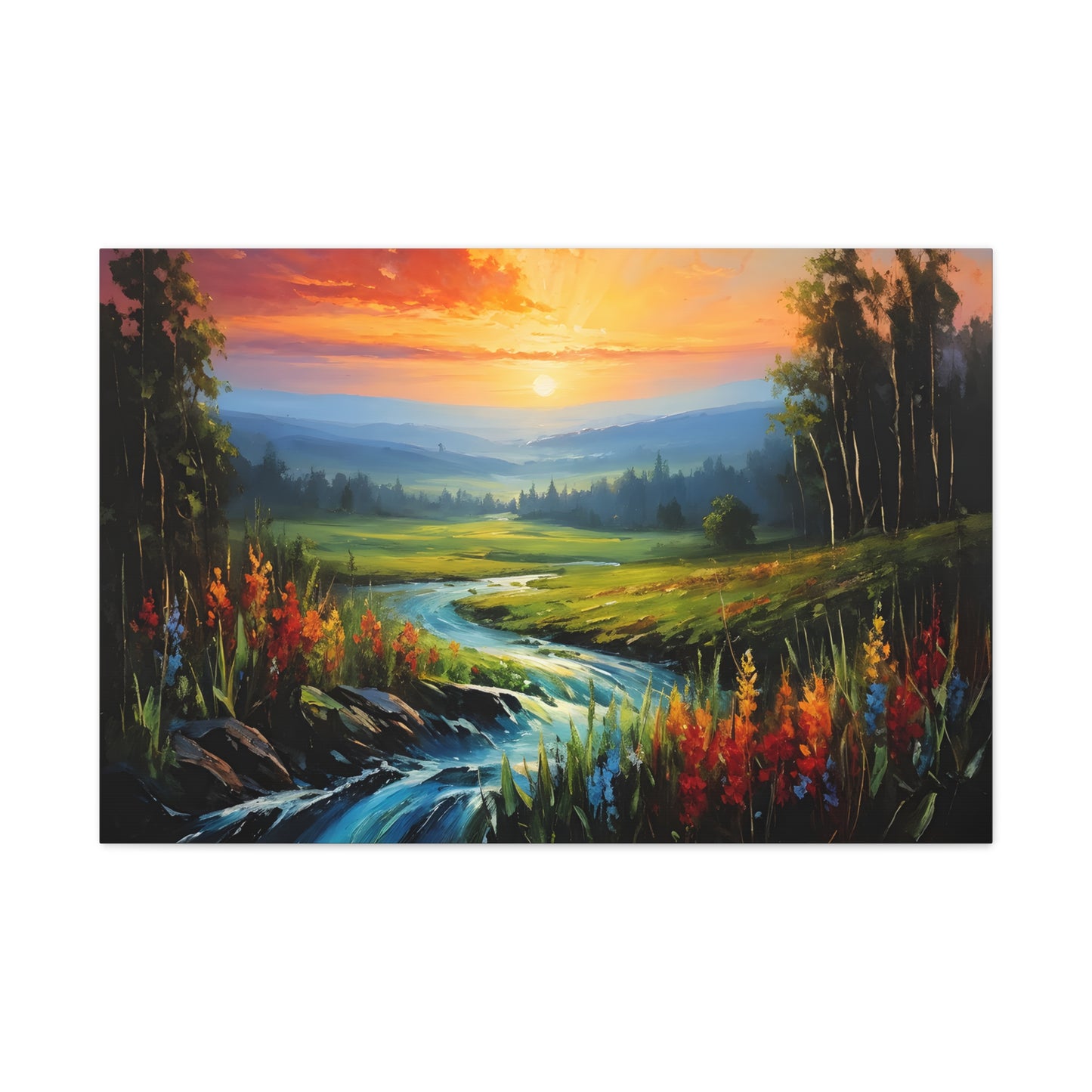 Radiant View: Classic Oil Painting Wall Décor