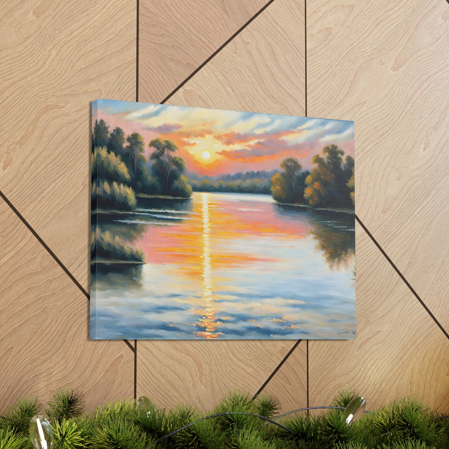 Horizon’s Embrace: Classic Oil Painting Wall Décor