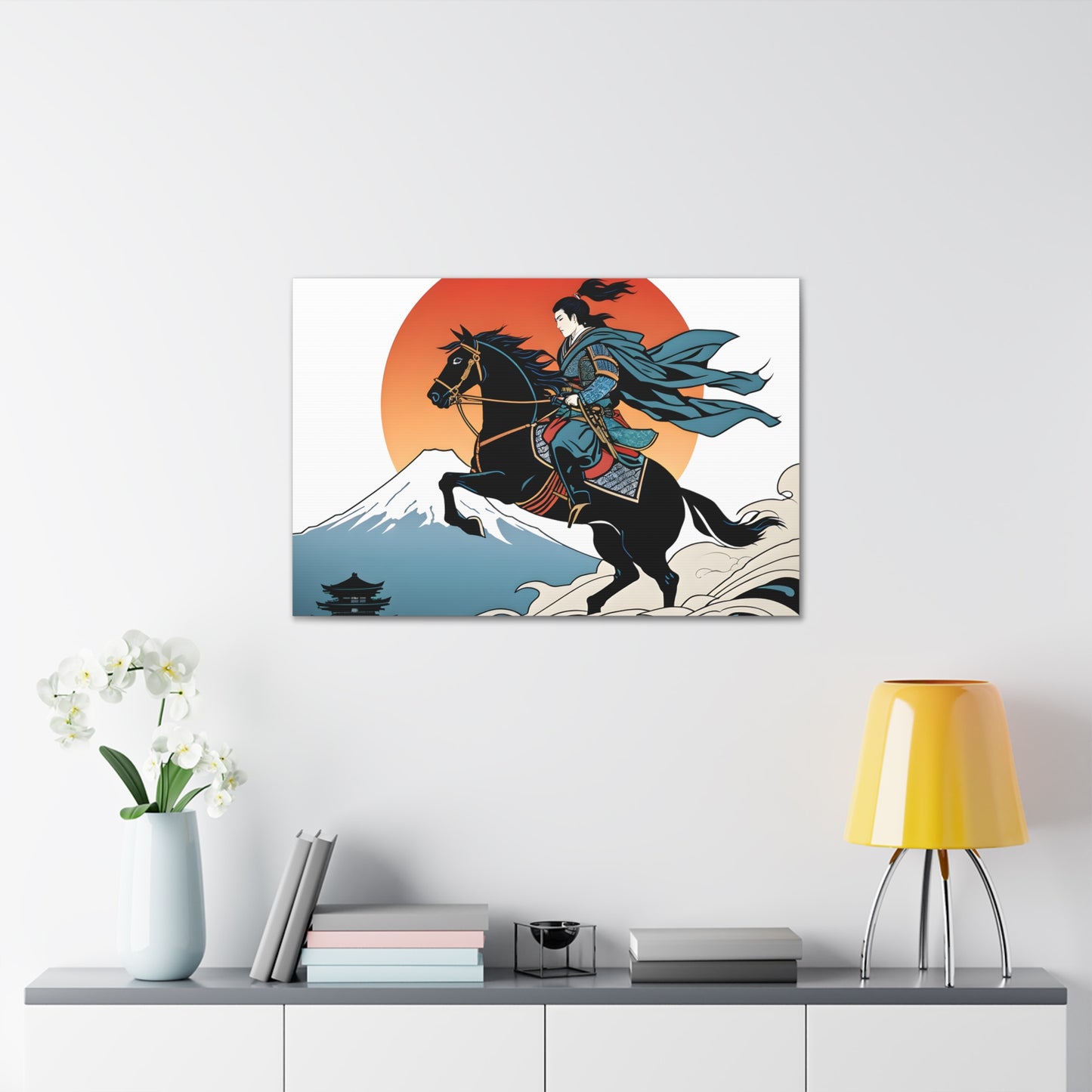 Samurai Sunset: Ukiyo-e Wall Décor