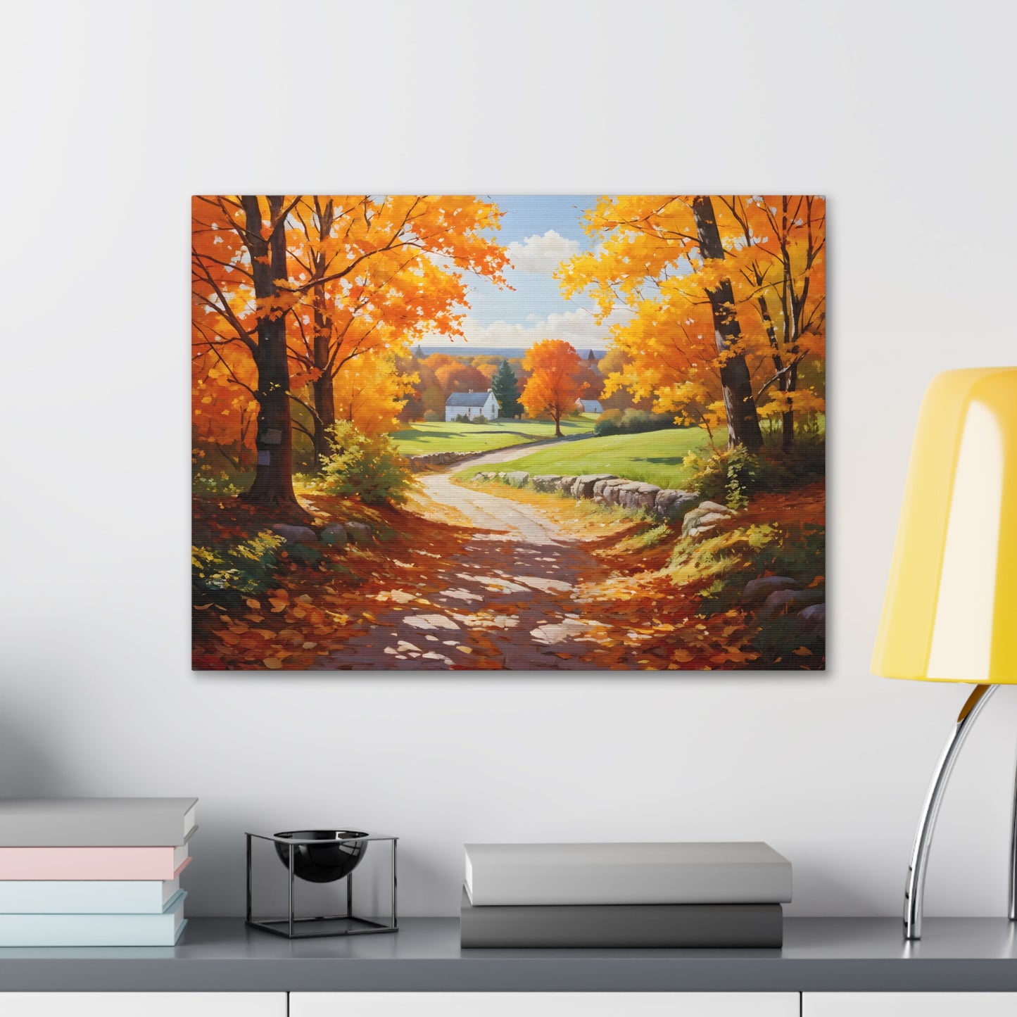 Autumn Serenity: Classic Oil Painting Wall Décor