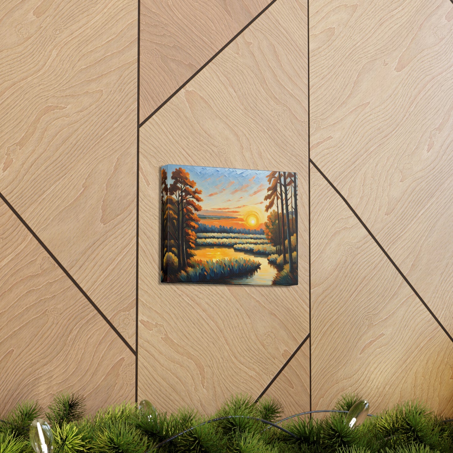 Light of Dusk: Classic Oil Painting Wall Décor