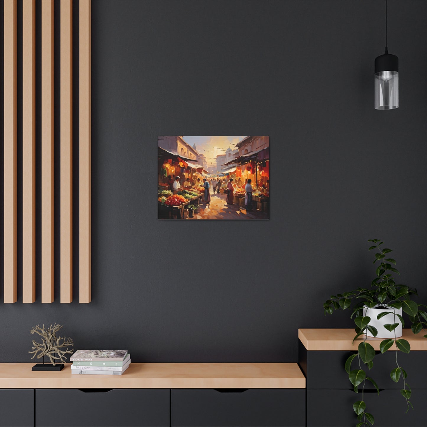 Serene Crossing: Classic Oil Painting Wall Décor