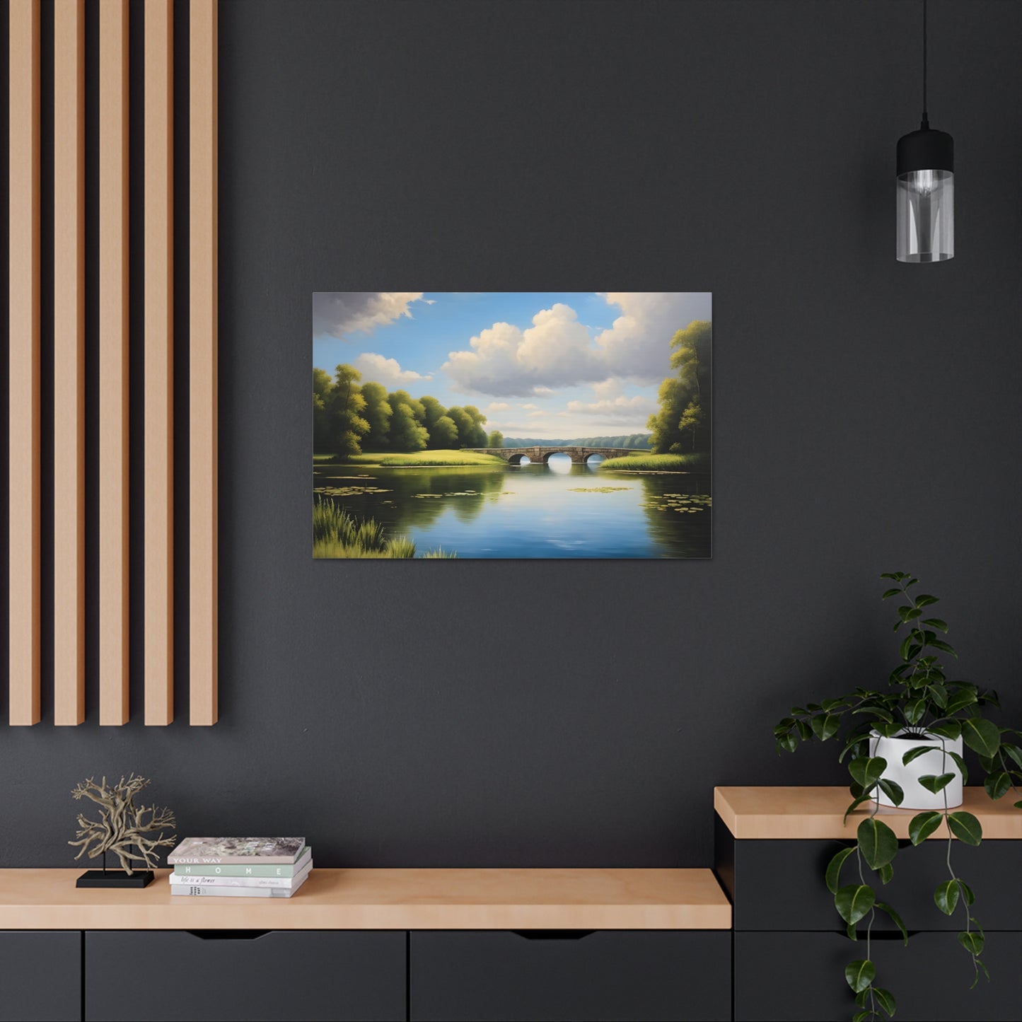 Gentle Horizon: Classic Oil Painting Wall Décor